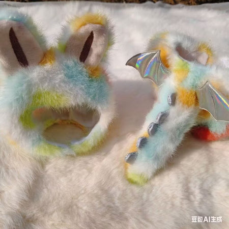 Labubu - Zimomo kosedrakt for Labubu 17cm