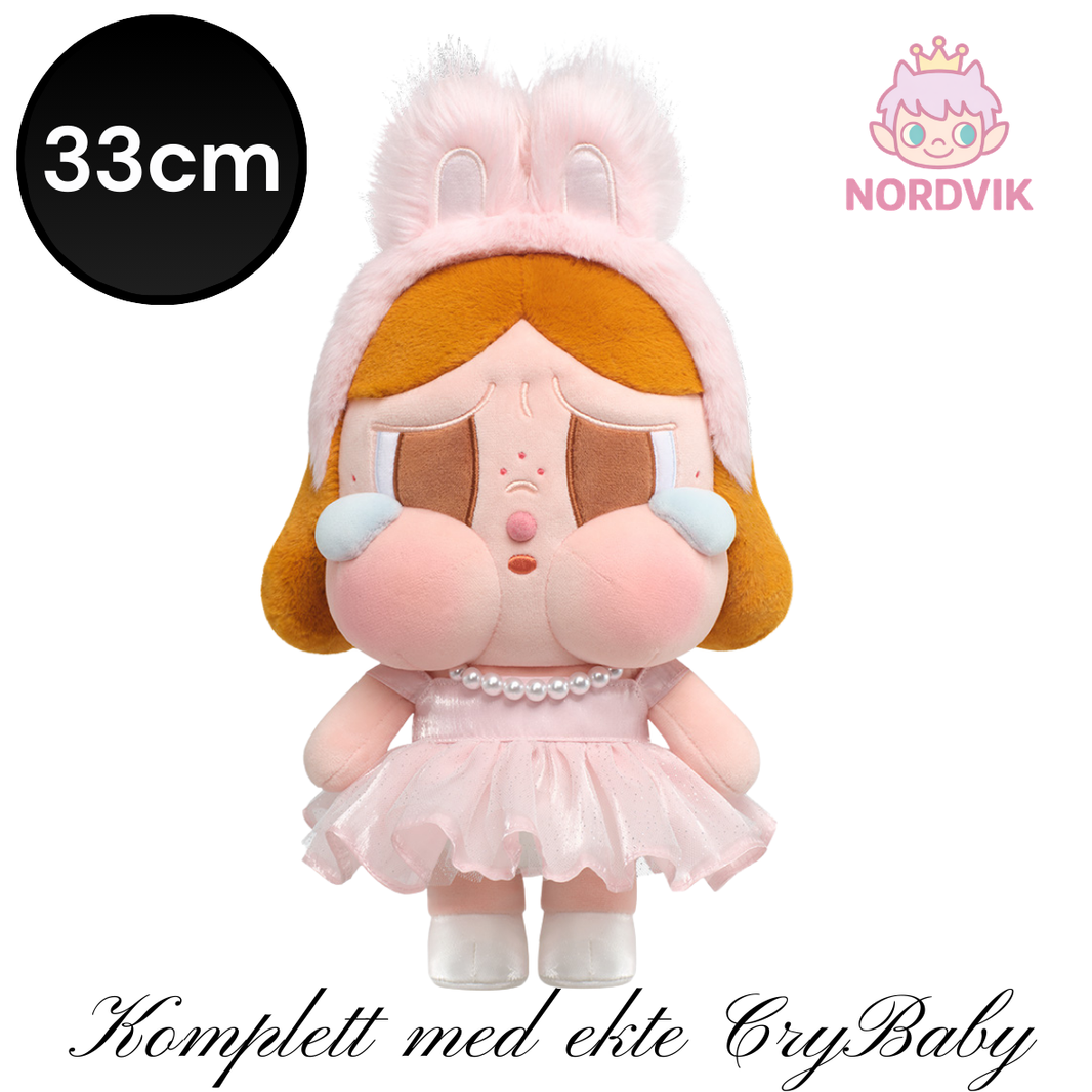 Crybaby - SHINY SHINY SERIES-Plush Doll (Pink/black) 33cm - POP Mart