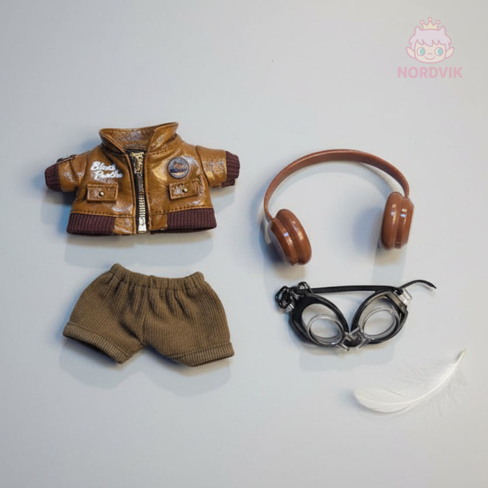 Hirono Klær - biker outfit - Til Hirono doll 17cm