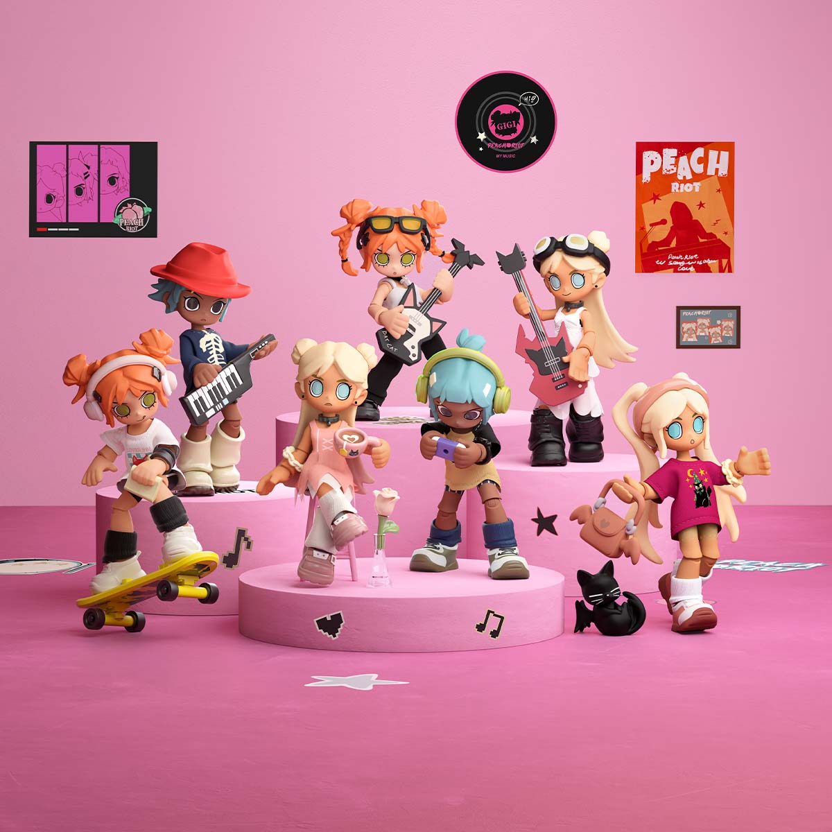 PEACH RIOT - Carry the Music Pendant - POP MART