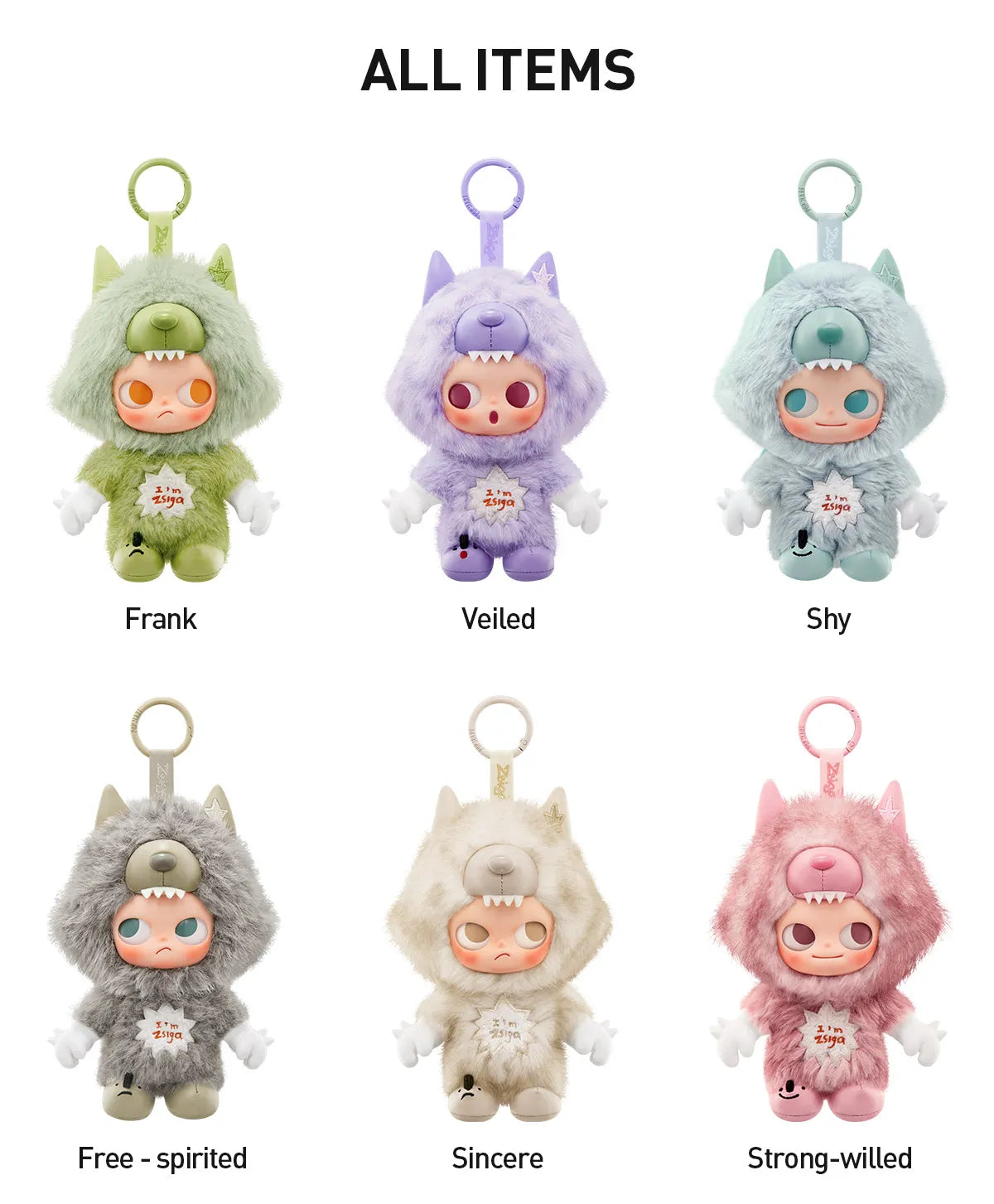 ZSIGA - I'm Zsiga Plush Pendant - POP Mart
