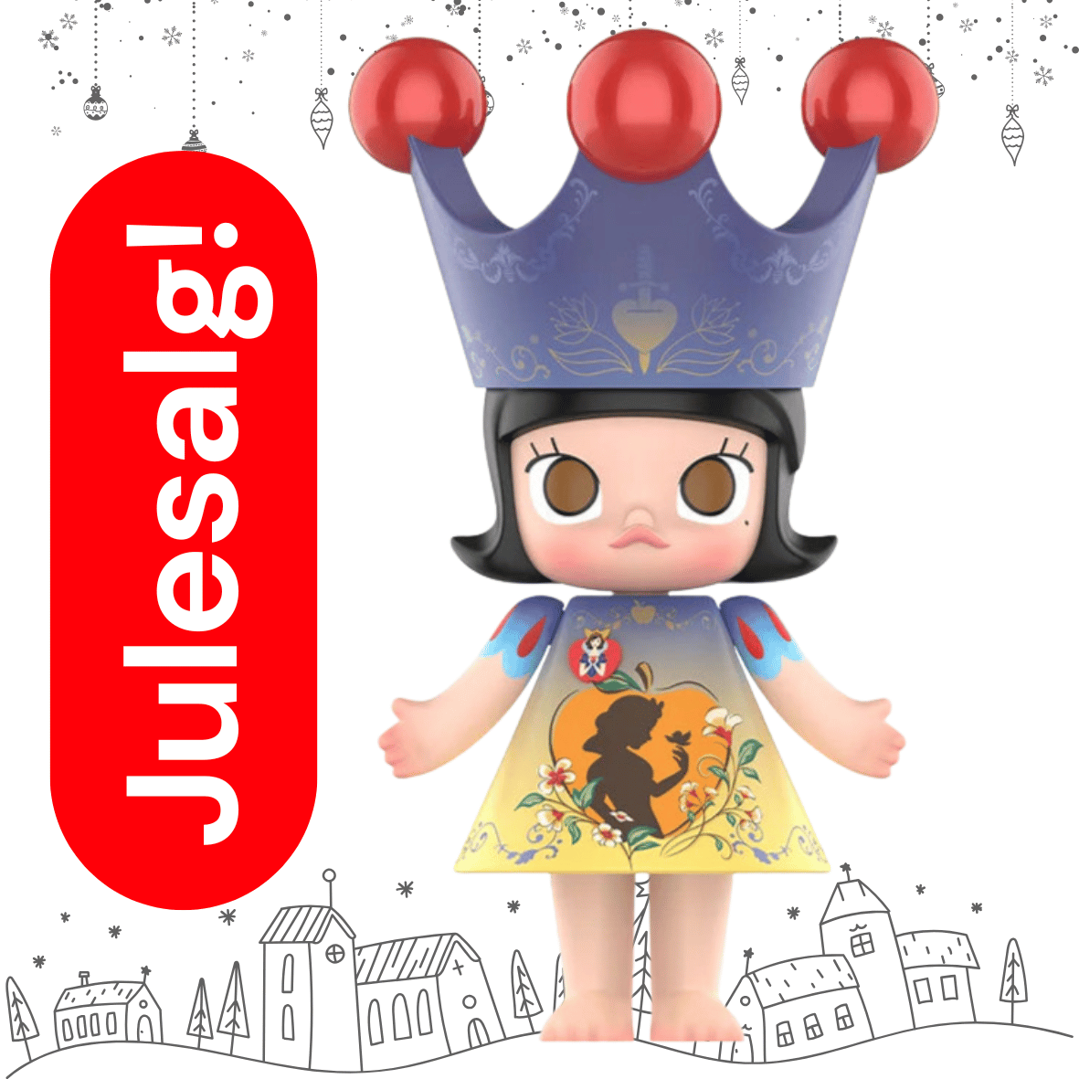 julegave - Molly - MEGA ROYAL MOLLY 400% Snow White - POP Mart