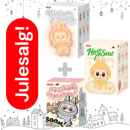 Julegave - Labubu Big Into Energy Exciting Macaron Have a Seat