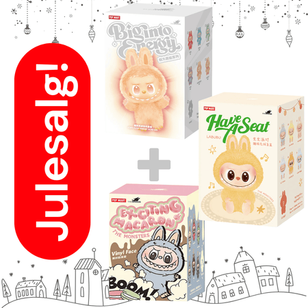 Julegave - Labubu Big Into Energy Exciting Macaron Have a Seat