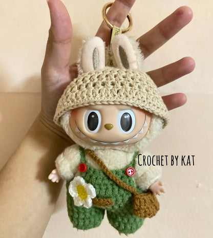 Labubu - Strikkeklær for Labubu 17 cm.