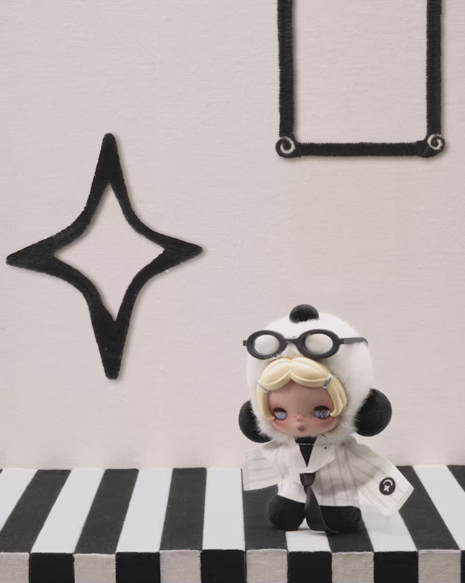 SKULLPANDA Off Mode Plush Pendant -  POP MART