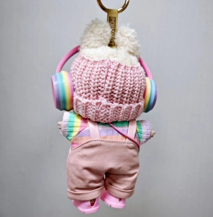 Labubu – Rosa Drøm drakt for Labubu 17 cm