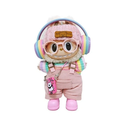 Labubu – Rosa Drøm drakt for Labubu 17 cm