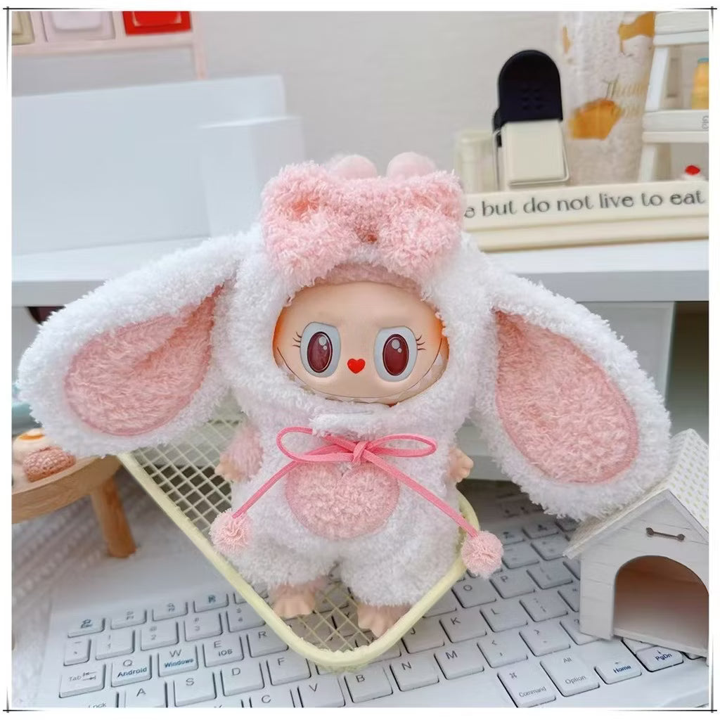 Labubu - Kanin Kosedrakt for Labubu 17cm