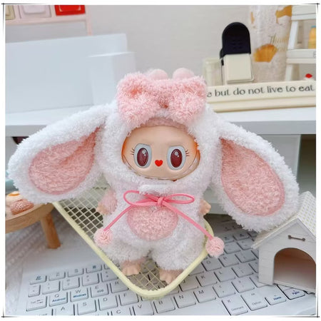 Labubu - Kanin Kosedrakt for Labubu 17cm