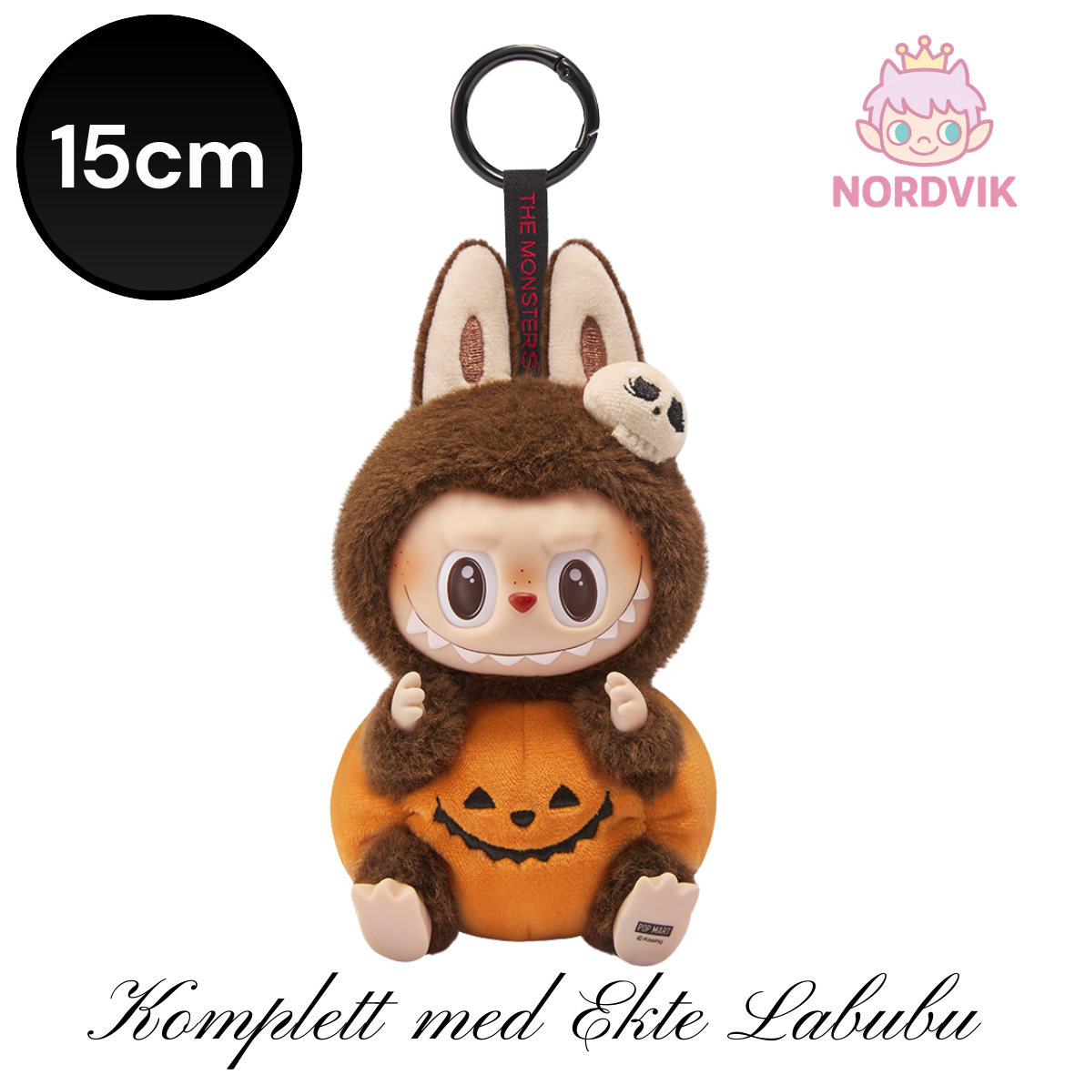 Labubu - Sitting Pumpkin Vinyl Plush Pendant - POP Mart