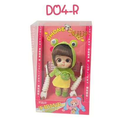 Halsstrop / reim for mobil med dukke.