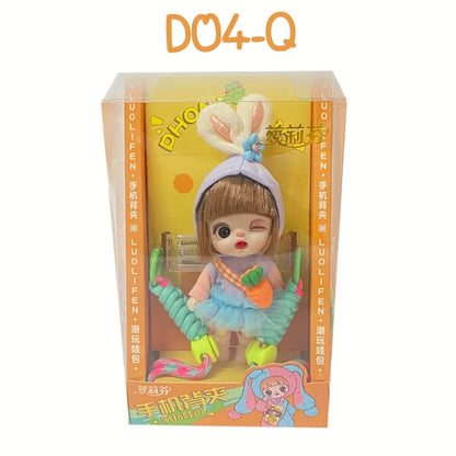 Halsstrop / reim for mobil med dukke.