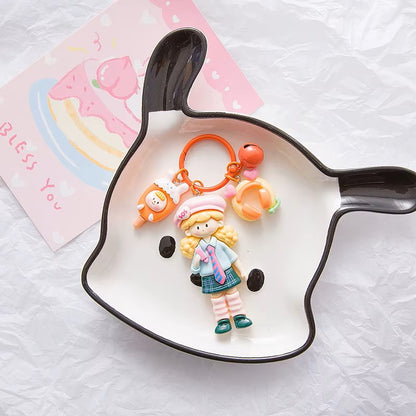 Søte Kawaii nøkkelringer anheng